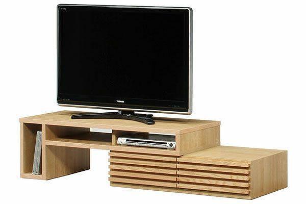 【幅119 奥行45 高さ37.3】タイム119テレビボード（レッドオーク）