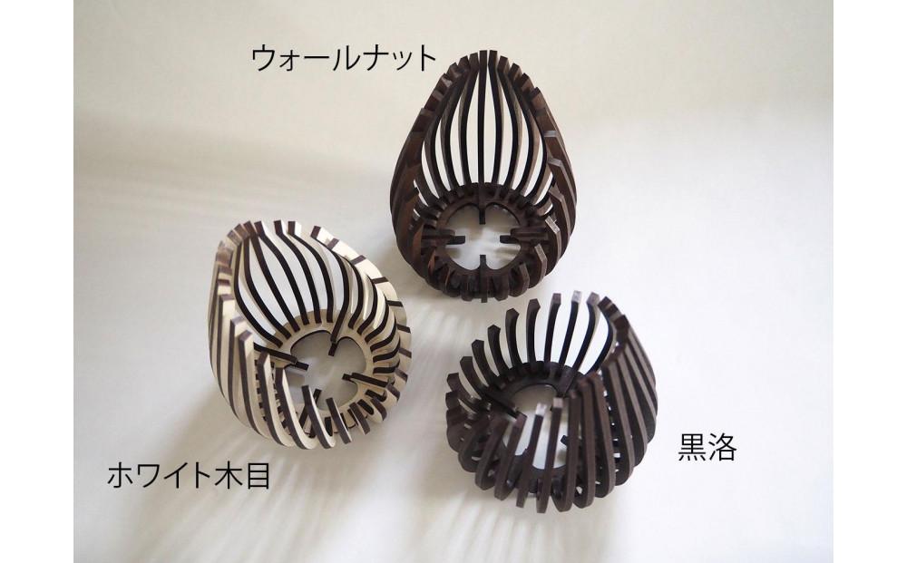 LED キャンドルホルダー 木製 レーザー加工雑貨 ホワイト木目 インテリア雑貨 キャンドルホルダー001 2個セット