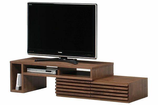 【幅119 奥行45 高さ37.3】タイム119テレビボード（ウォールナット）