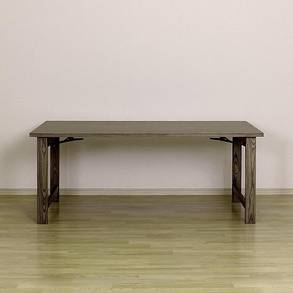 折畳みダイニングテーブル　180×85　ウォールナット色　折り畳み　WAプラス　福岡県　大川市