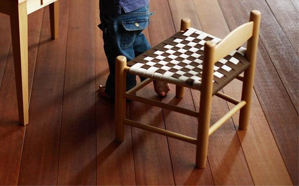 シェーカーキッズチェア ブラウン×ナチュラル