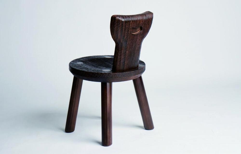 ≪大川の匠≫ フクロウ丸椅子（SH420) 大川家具