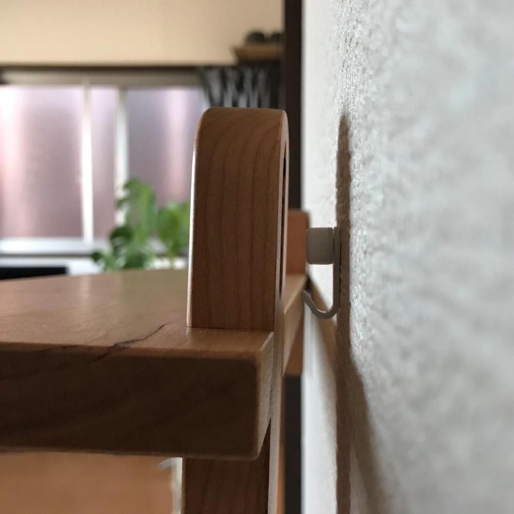 【ウォールシェルフ・シングル：壁に取り付ける(引っ掛ける)家具】棚 シェルフ ウォールシェルフ ラック ウォールラック チェリー 壁掛け 壁掛け収納 石膏ボード 賃貸 どこでも nove