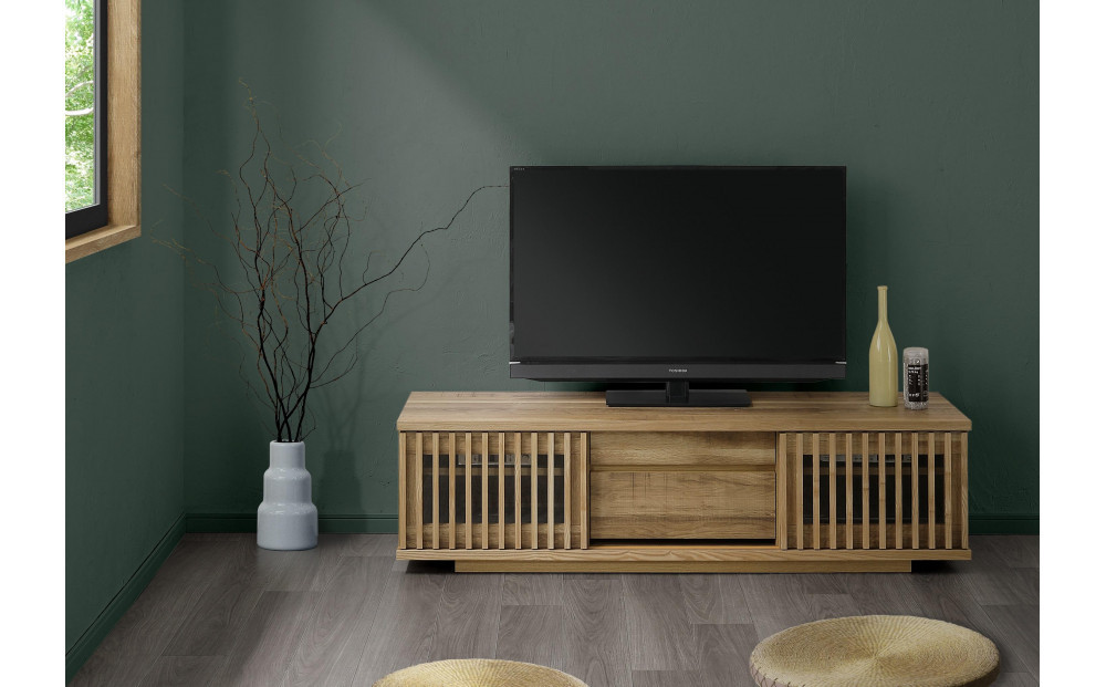 【ナチュラル】大川家具 幅150cm テレビボード -value-バリュー