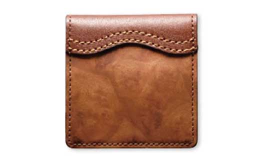 木のコインケース 楠バール