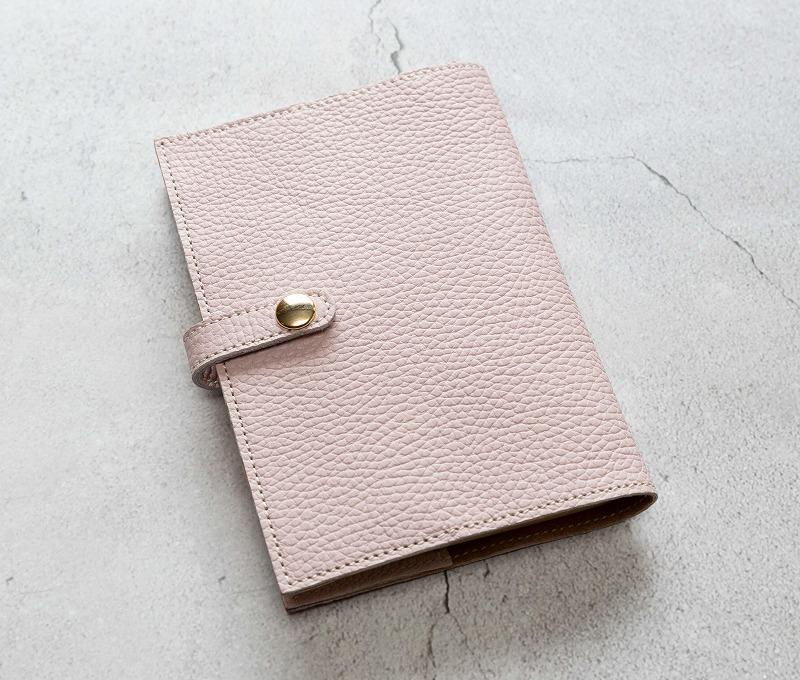 maf pinto (マフ ピント) 手帳カバー＆ブックカバー ライトピンク ADRIA LINE レザー 本革 日本製