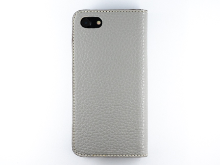 maf pinto アイフォーンケース 本革 日本製 (iPhone SE 第2世代 ／ 8 ／ 7, ) ADRIA LINE 【ライトグレー】