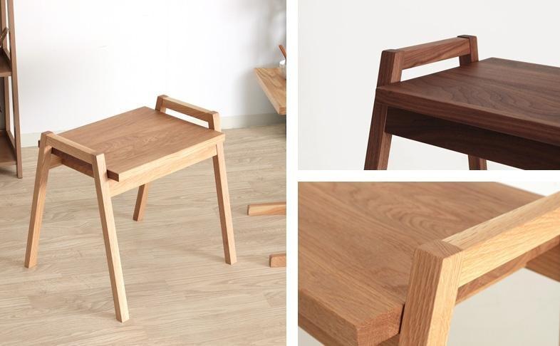 Alto スツール 板座 ホワイトオーク無垢 大川市 貞苅椅子製作所