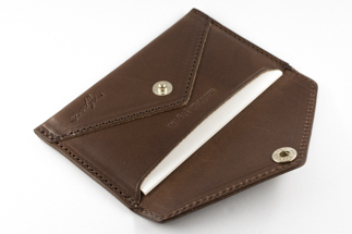 maf pinto 薄型名刺入れ レザーカードケース ダークブラウン