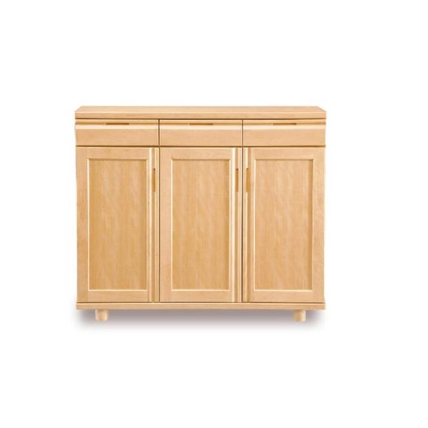 大川家具　シューズボックス　やぐら1200Lバーチ　幅120cm  靴箱 収納【3材質】