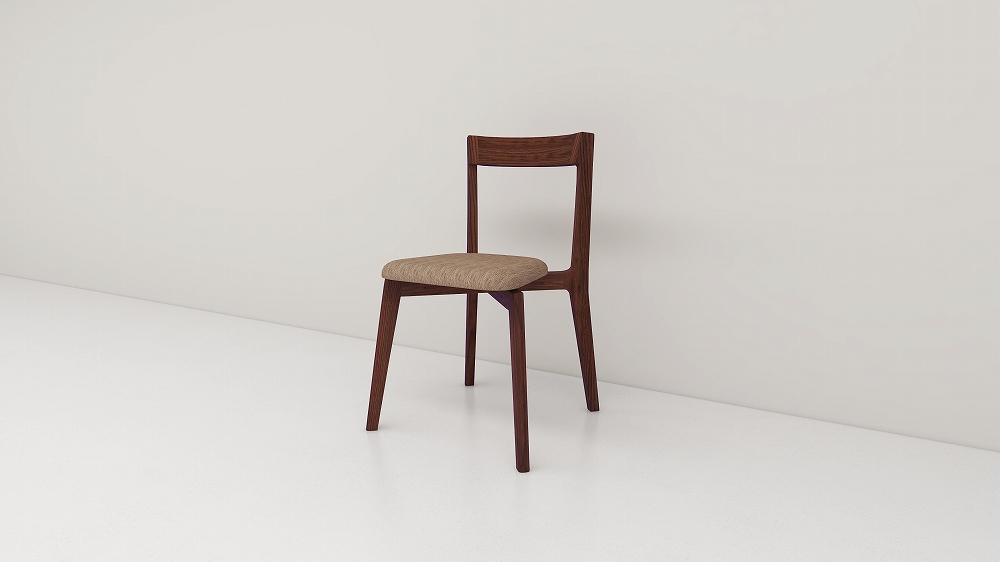 【開梱設置】高野木工 リアルトチェア ウォルナット 生地：CHART6ベージュ【10年保証】