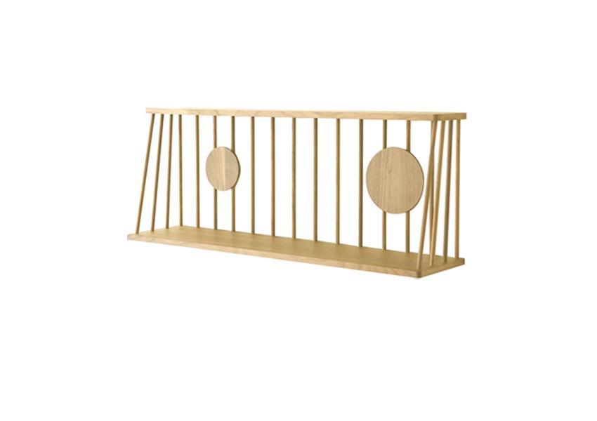 高野木工 ウォールラックホワイトオーク W90 【10年保証】