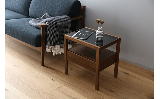 【開梱設置】高野木工 レッチェ50サイドテーブルWN【10年保証】