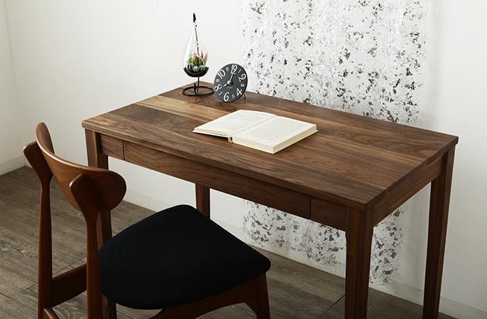 大川家具 レフライン 90cm サイドデスク 机 天然木 ウォールナット 野中木工所