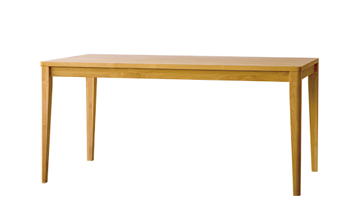 【開梱設置】高野木工 プレーン ダイニングテーブル［単品］ 160cm アルダー【10年保証】