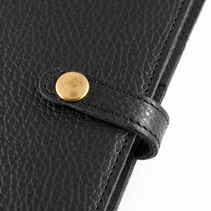 maf pinto (マフ ピント) 手帳カバー B6サイズ ブラック ADRIA LINE レザー 本革 日本製