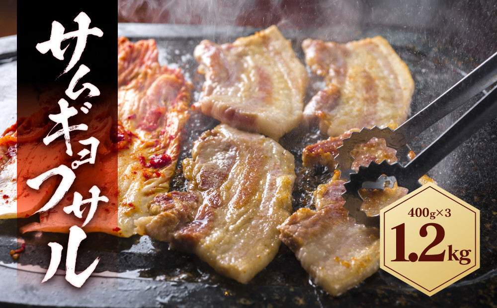 味付き サムギョプサル 1.2kg  ( 400g×3パック )