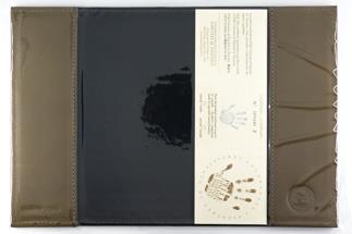 レザーブックカバー四六判サイズ（レギュラーモデル）【オリーブ】