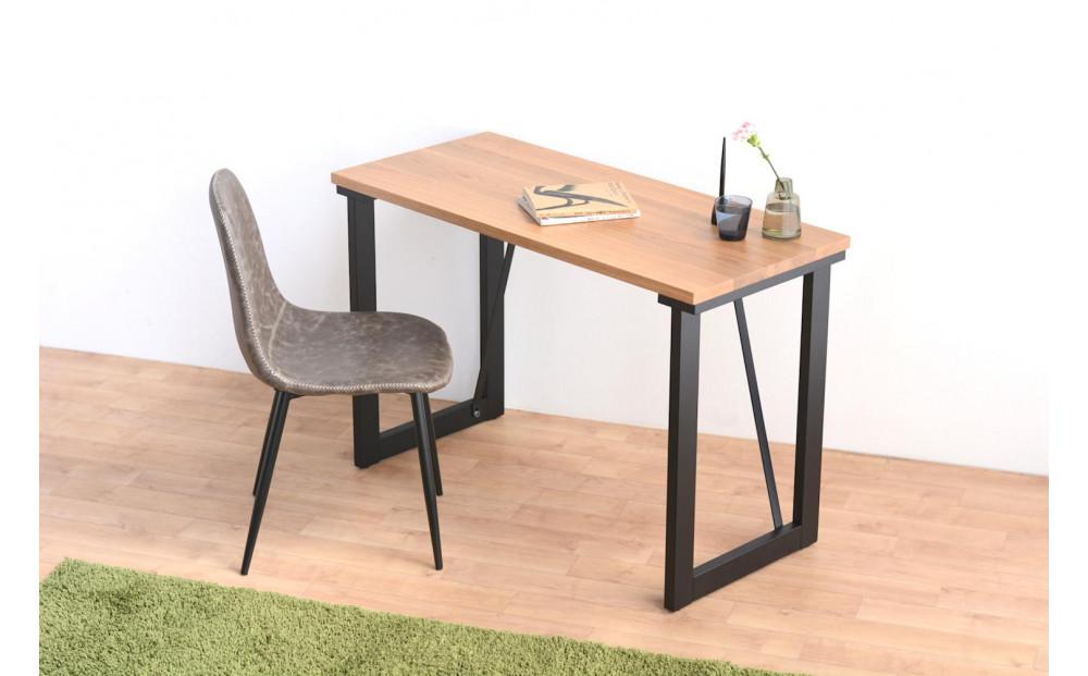 無垢のオーダーデスク 120×50 オーク無垢材 テレワーク パソコン リモート