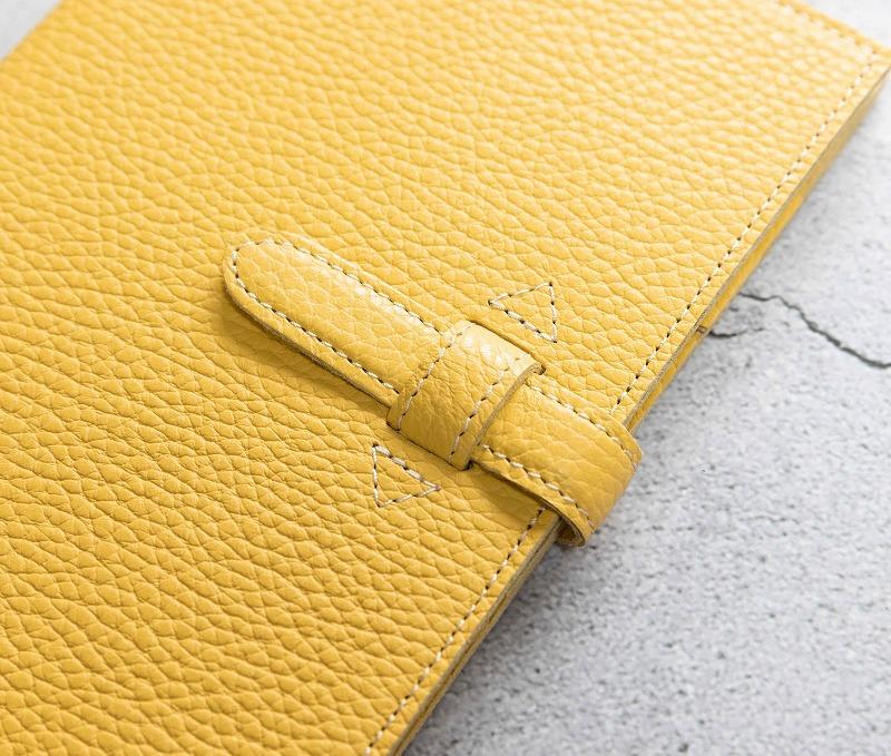 maf pinto (マフ ピント) システム手帳 ライトイエロー ADRIA LINE バイブル B6 レザー 本革 日本製