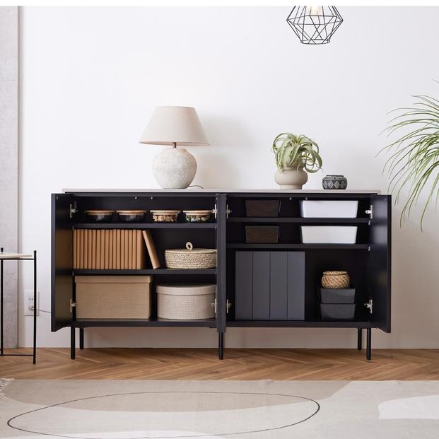 Leo レオ サイドボード 幅145cm リビング収納 【モーブル】【大川家具】