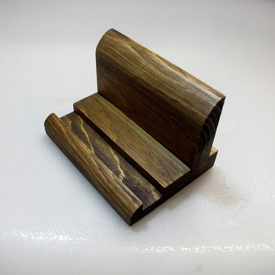 スマホスタンド ハンドブラウン色