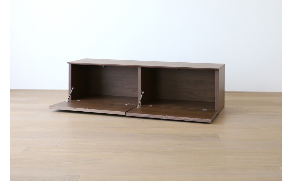 【開梱設置】高野木工 リブシリーズ 150ローボード ウォルナット【10年保証】