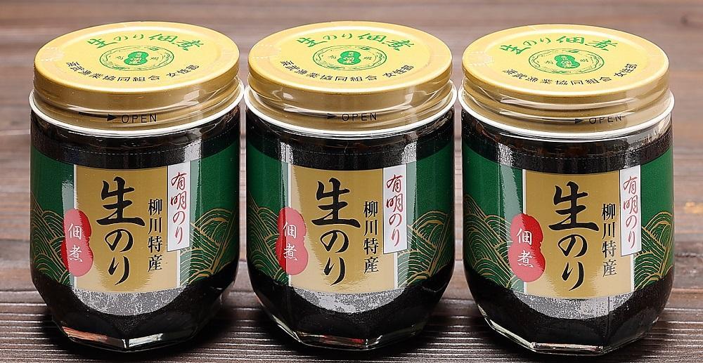 福岡有明のり 柳川特産 生のり佃煮 3本入