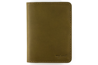 maf pinto レザーカードケース (クリアポケット) オリーブ
