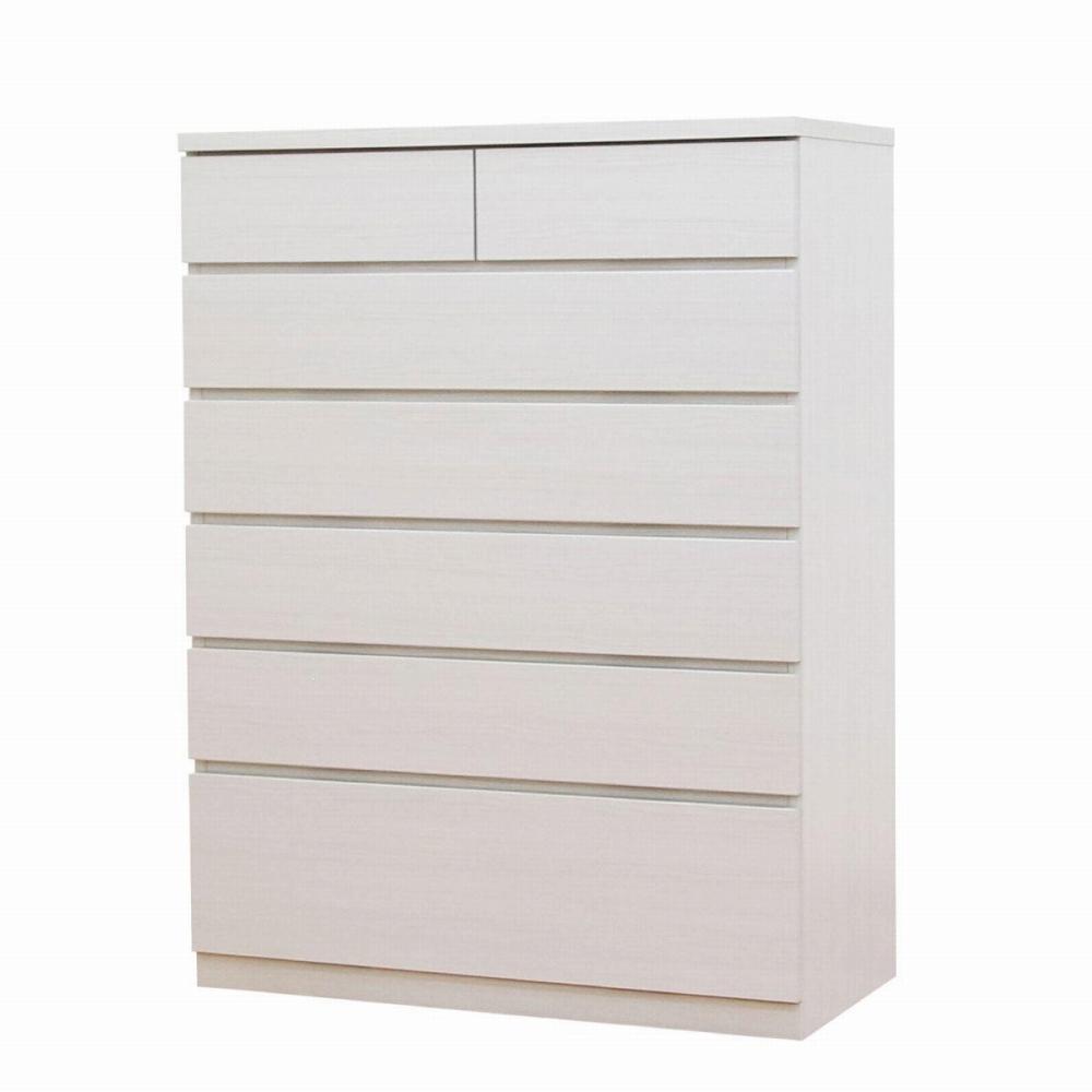 チェスト タンス 幅88 6段 奥行44 ホワイト色 シルフ Sylph 桐たんす 箪笥 婚礼家具 衣類収納 大川家具【丸田木工】