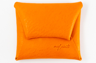 maf pinto コインケース レザー 革 小銭入れ 財布 オレンジ シュリンク