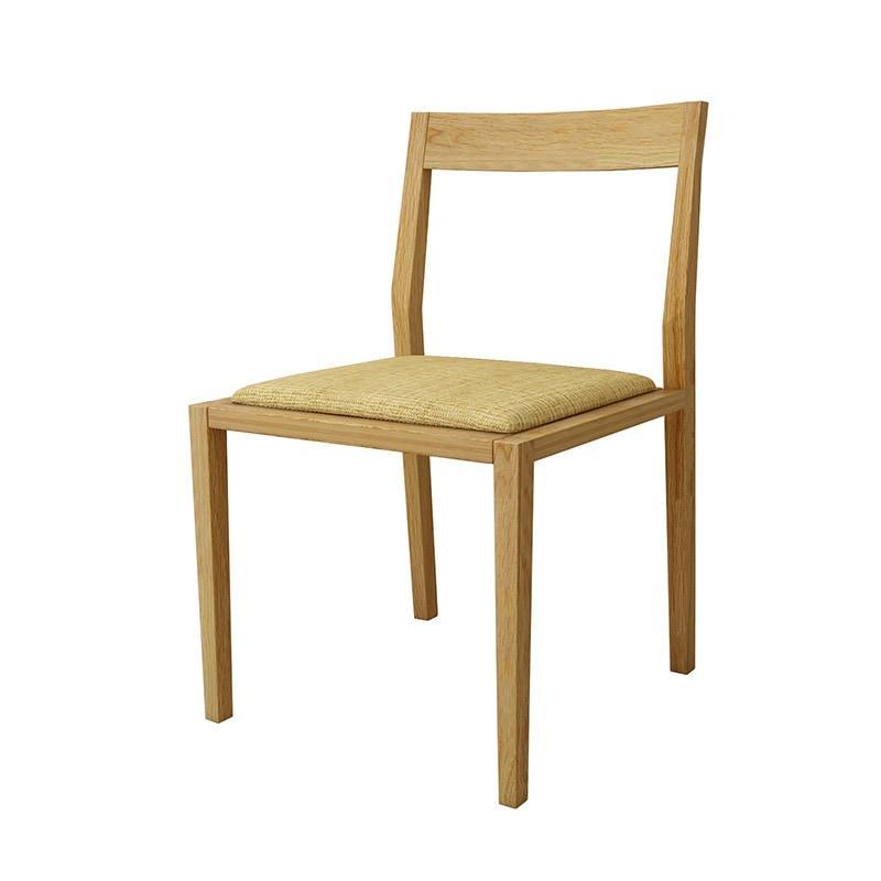 【開梱設置】高野木工 キールチェアWO 肘なし（座面：CHART3モクランイエロー）【10年保証】