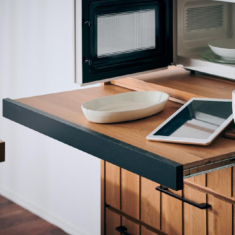 【Jyenero／ジェネロ 幅120cmカウンターボード】★大容量の収納と部屋に合わせやすいデザイン