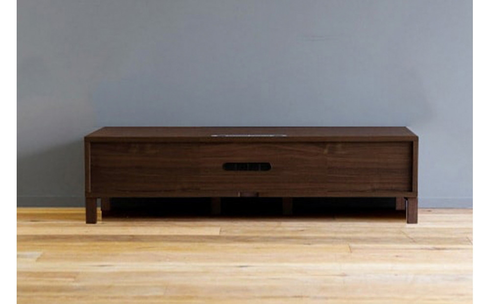 【開梱設置】高野木工 LECCE レッチェ 120TVボード ウォルナット  (黒ガラス) 【10年保証】