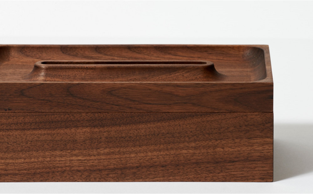 ティッシュボックス クラフトマンシップ ウォールナット
