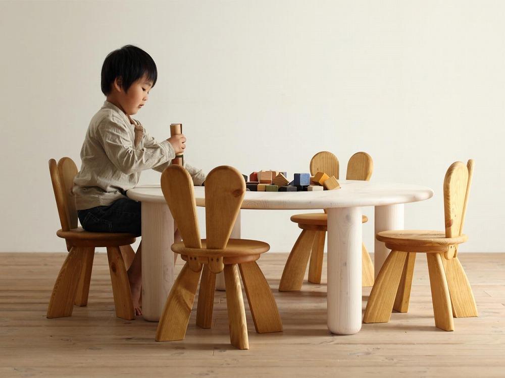 ピッコロ ジョカーレサークルテーブル119ハイ：キッズレッド