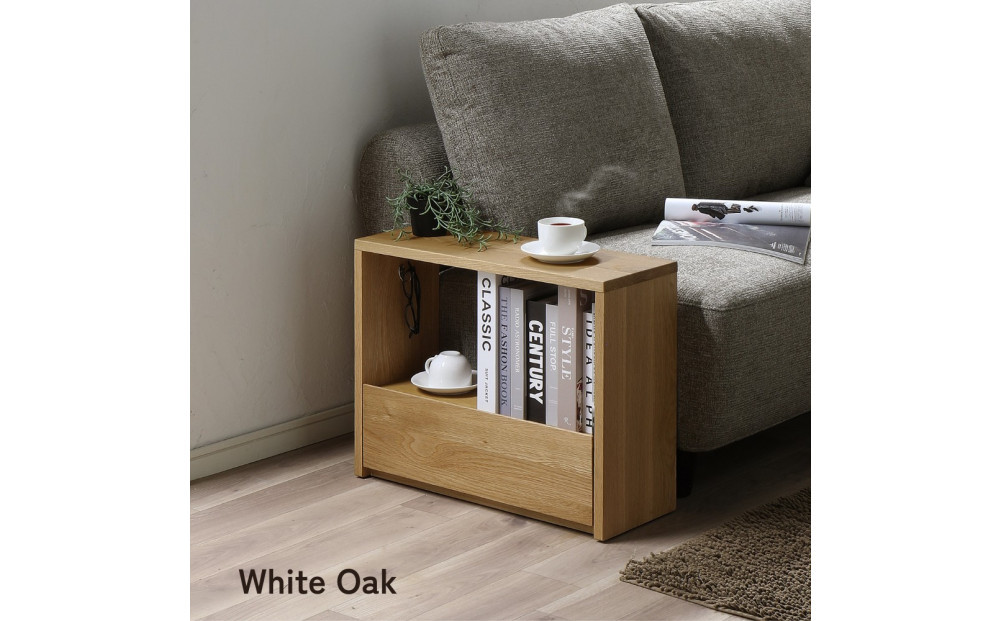 【ホワイトオーク】大川家具 無垢材 サイドテーブル  -zephyr-ゼファー