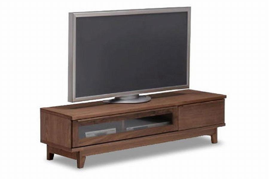 【幅153 奥行46 高さ38.3】OSソリエ153センチ幅テレビボード（ウォールナット）