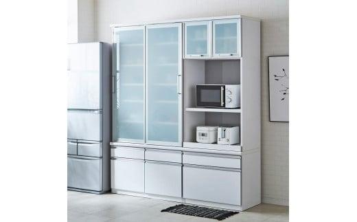 【開梱設置】ヘネシー キッチンボード 幅70cm 耐震 食器棚 引き戸 ダイニングボード 完成品 スリム 大川家具