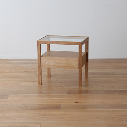 【開梱設置】高野木工 レッチェ50サイドテーブルWO【10年保証】