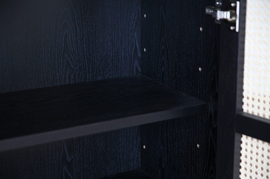 【開梱設置】高野木工 ブレス 80キャビネット ブラック【10年保証】