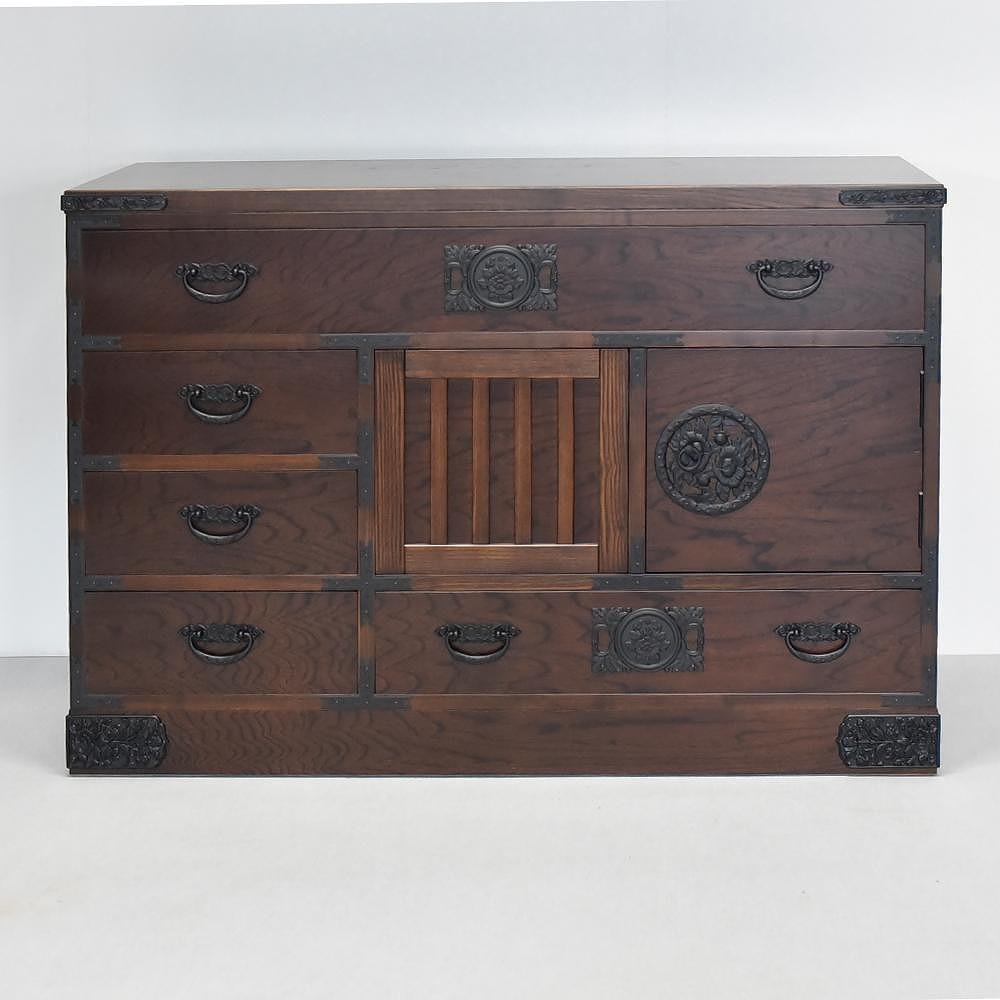 民芸箪笥 和み（NAGOMI）115からくり箪笥 たんす 大川家具