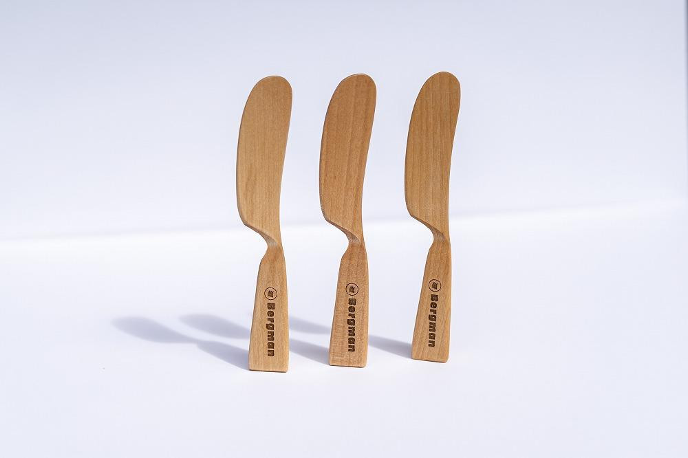 バターナイフ 17センチ 天然木 国産