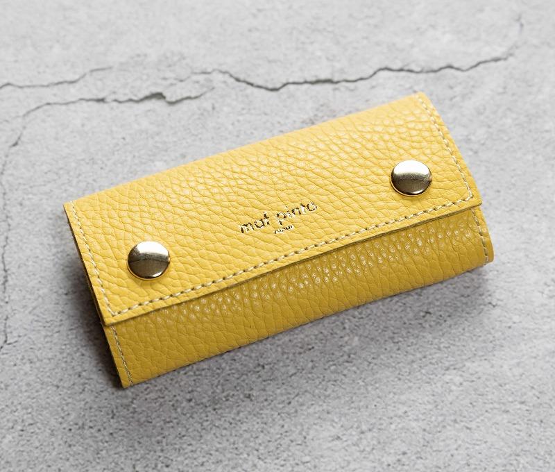maf pinto (マフ ピント) キーケース ライトイエロー ADRIA LINE レザー 本革 日本製