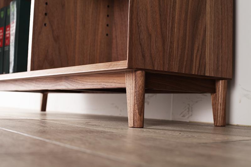 大川家具 レフライン 90cm シェルフ 本棚 天然木ウォールナット