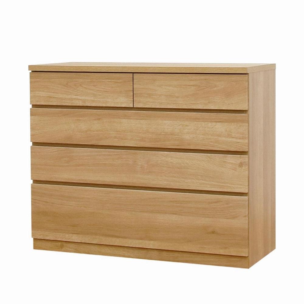 チェスト タンス 幅102 4段 奥行44 オーク色 シルフ Sylph 桐たんす 箪笥 婚礼家具 衣類収納 大川家具【丸田木工】