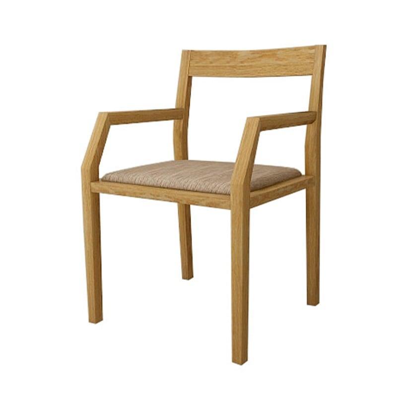 【開梱設置】高野木工 キールチェアWO 肘付き（座面：CHART6ベージュ）【10年保証】