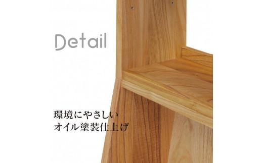 大川家具 フリーシェルフ 栴檀（センダン）B-180L 棚 高さ80.0cm×幅92.0cm×奥行36.6cm 2段 可動棚板1枚