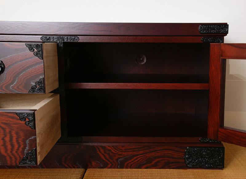 【吉野民芸 90テレビ台】★創業明治40年老舗「境木工」熟練の職人の手により1つ1つ丁寧に作り上げる伝統工芸品「吉野民芸家具」