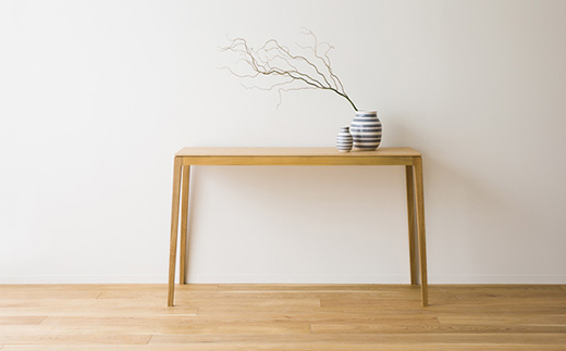 【開梱設置】高野木工 モル 120×40コンソールテーブル ウォルナット【10年保証】